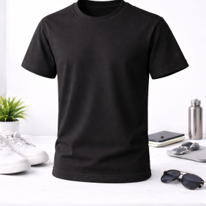 تیشرت یقه گرد مشکی
